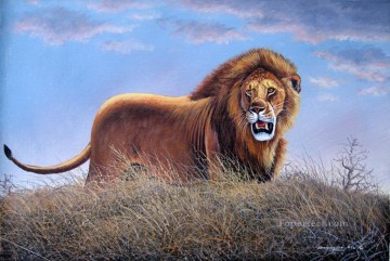 アフリカから来たマグウェ・ライオンの咆哮 Oil Paintings